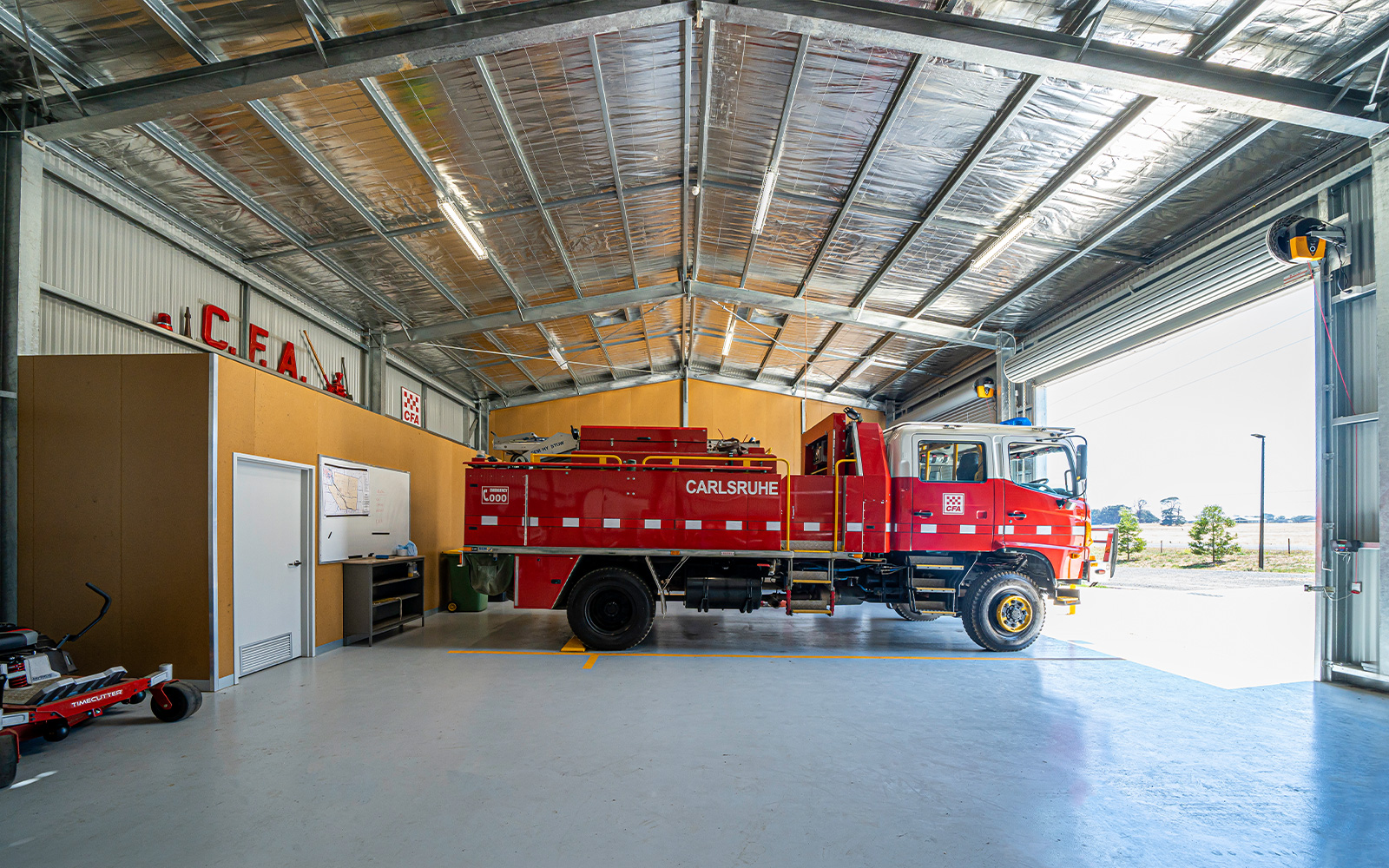 Carlsruhe CFA emergency shed