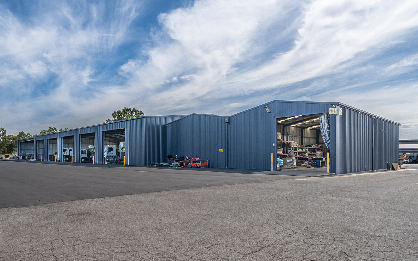 Epsom Powercor industrial shed depot
