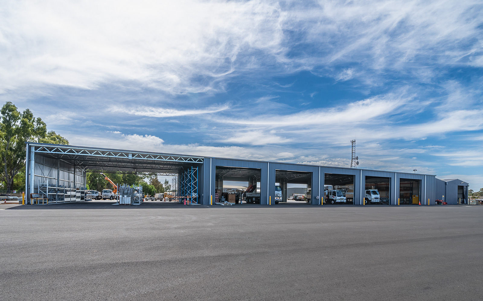 Epsom Powercor industrial shed