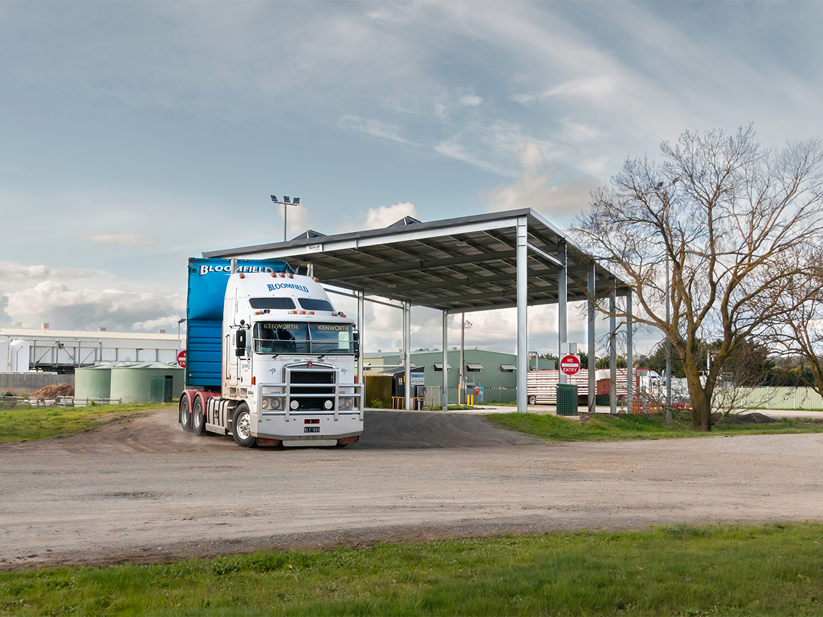 Kyneton Saleyards transport depot