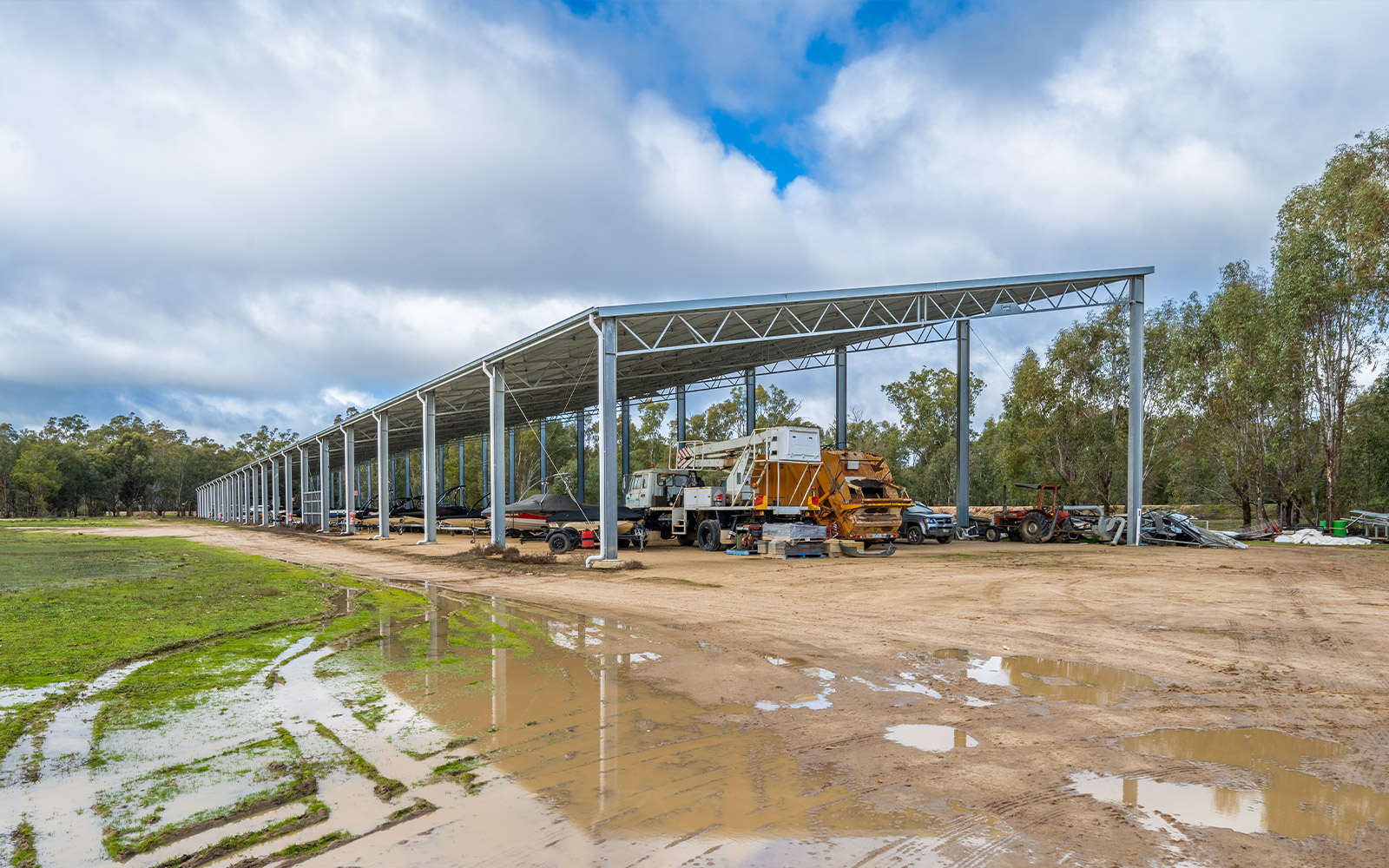 Ingenia Holidays industrial storage shed