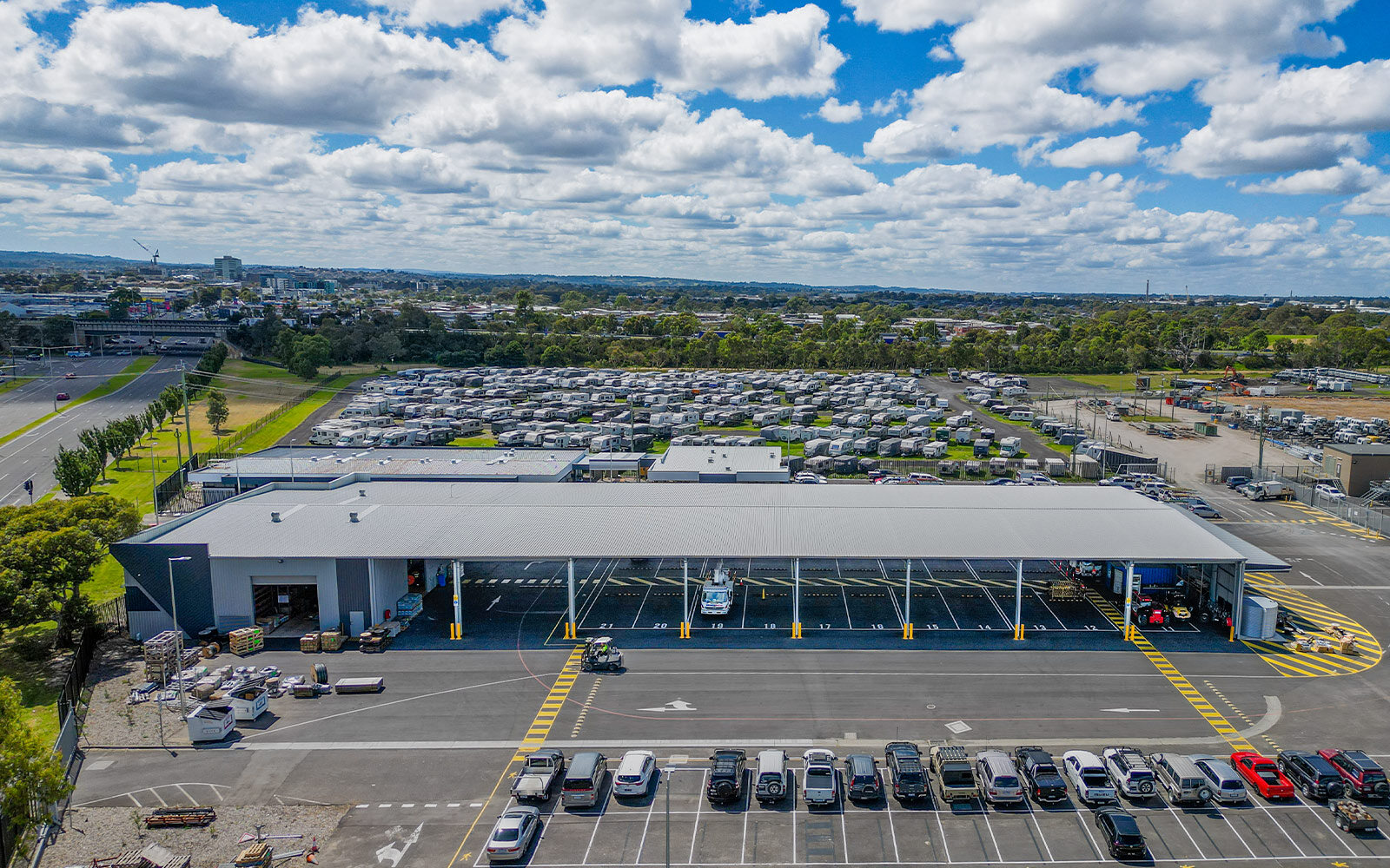 Industrial depot building 