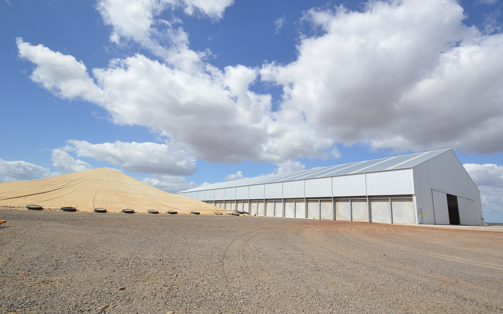 Riordan Grain bulk storage shed 