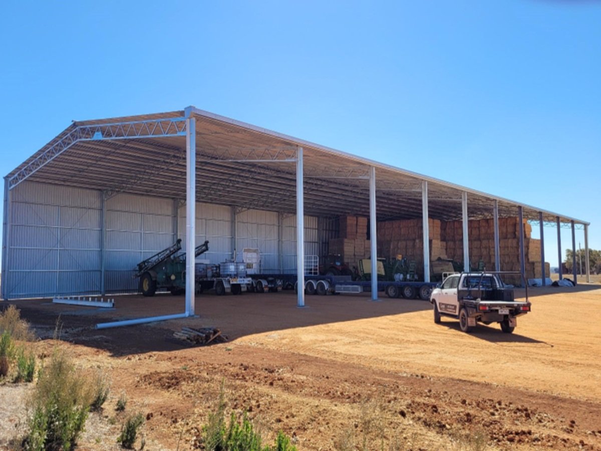 Hay shed extension