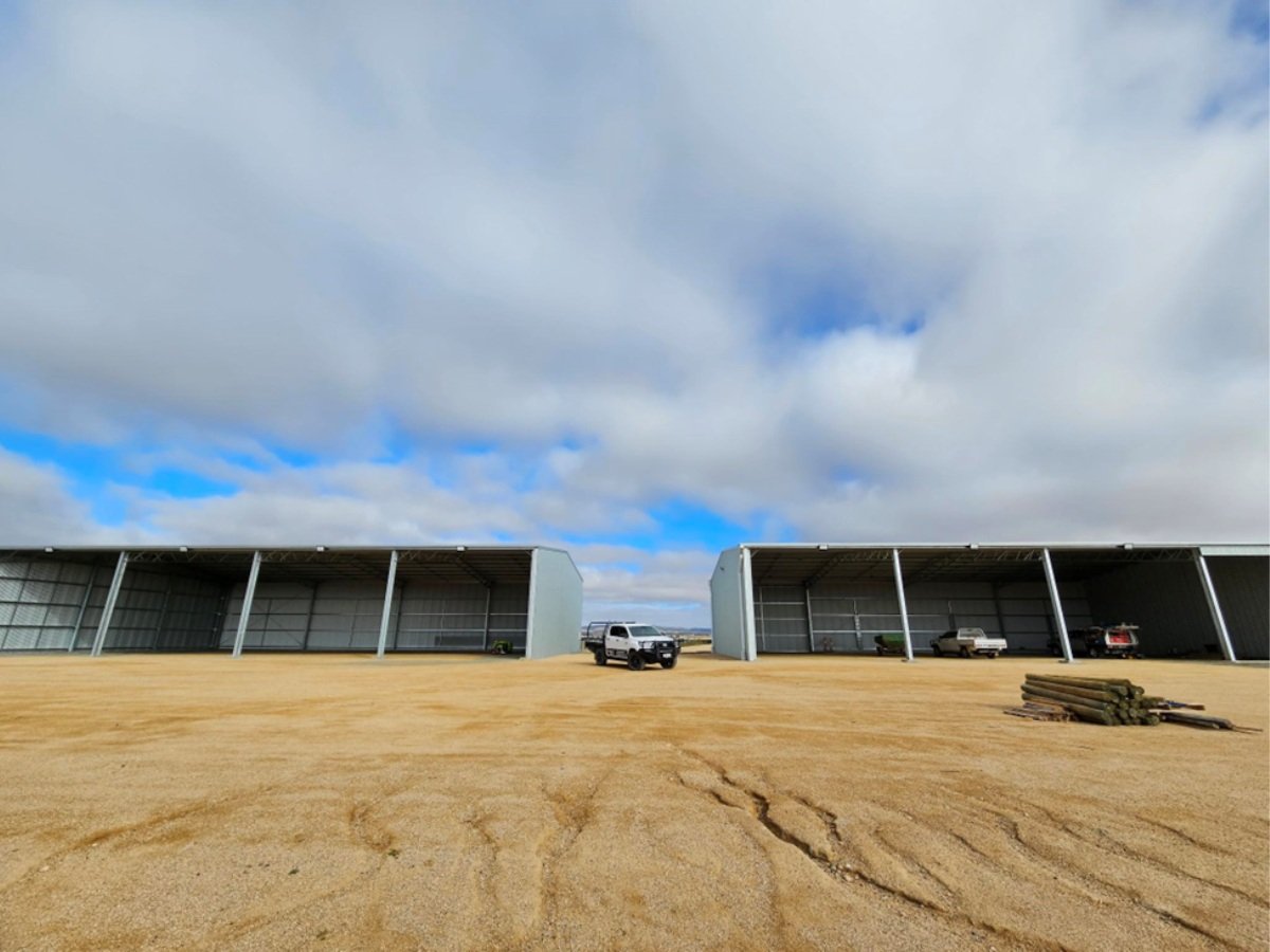 Hay and workshop shed