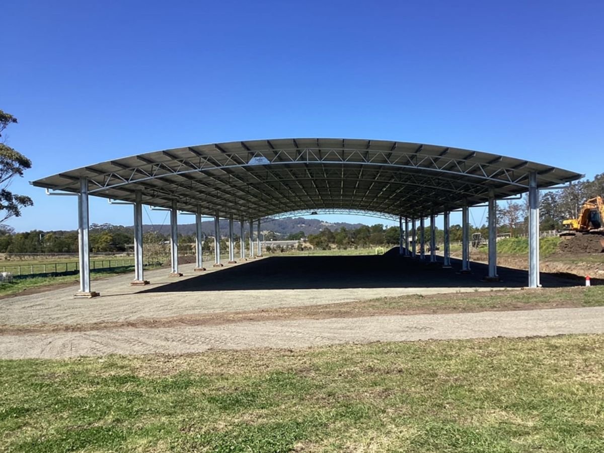 Indoor dressage arena