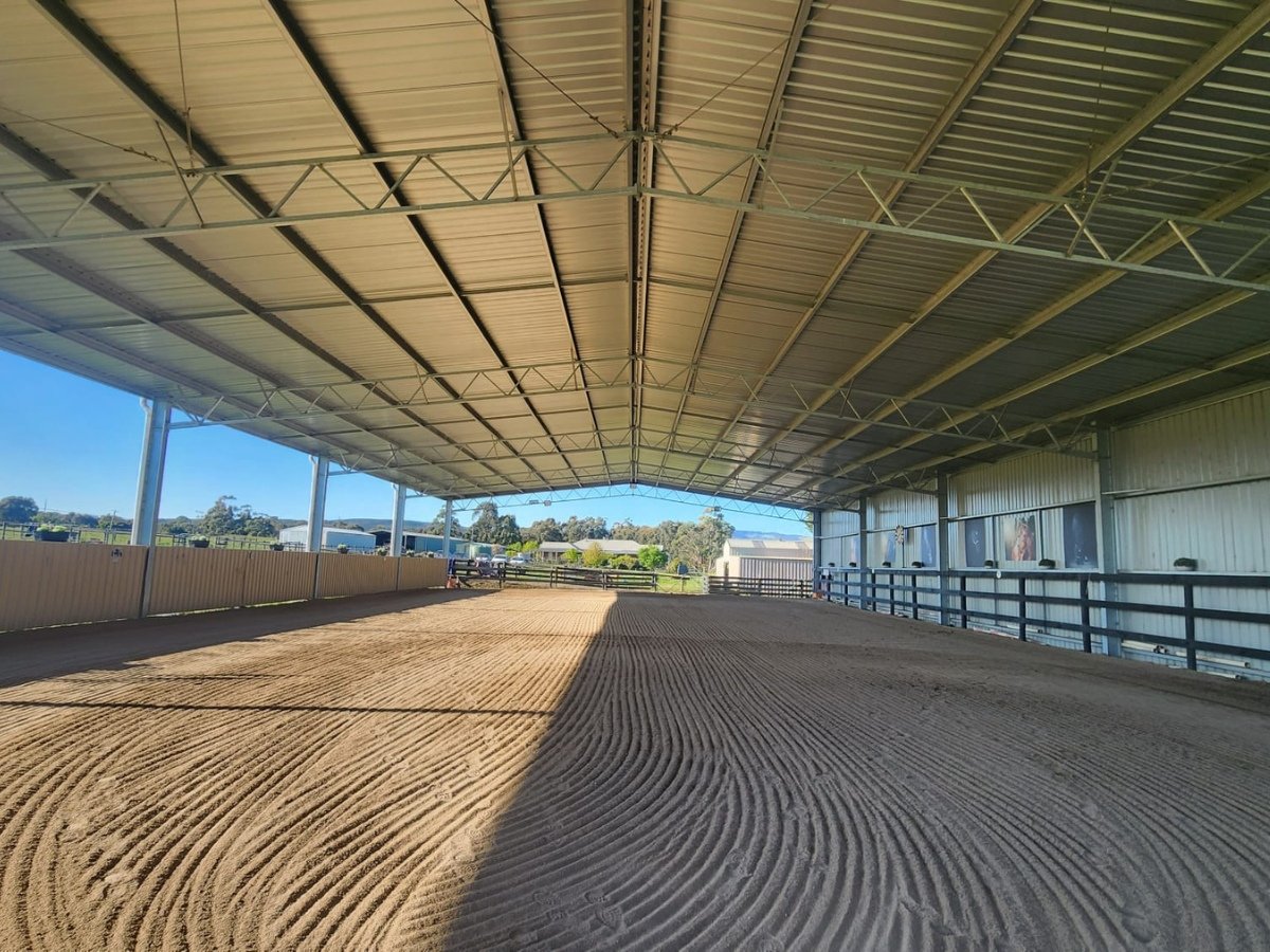 Indoor dressage arena