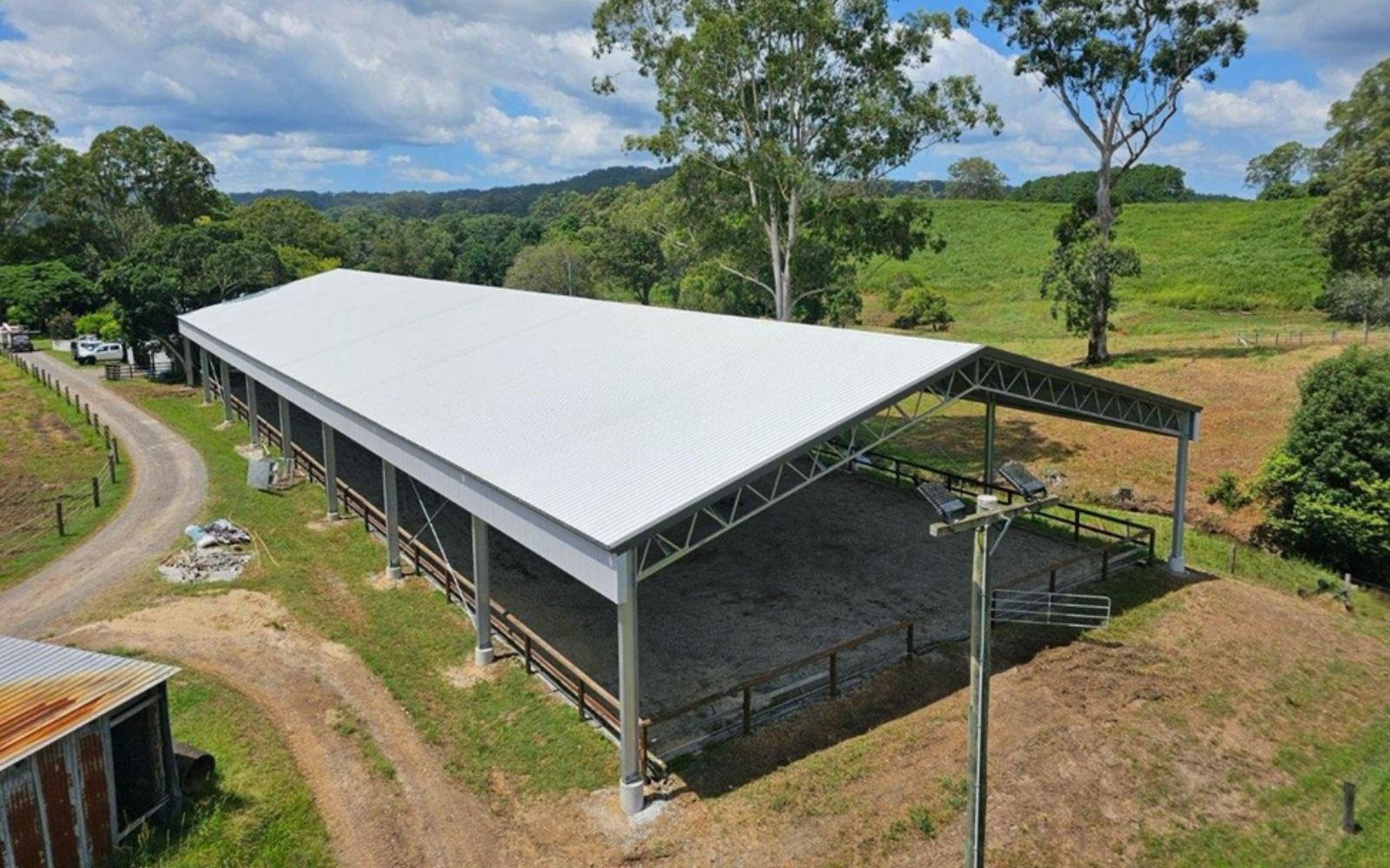 Indoor dressage arena