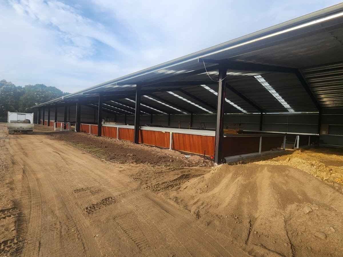 Indoor dressage arena and stable complex