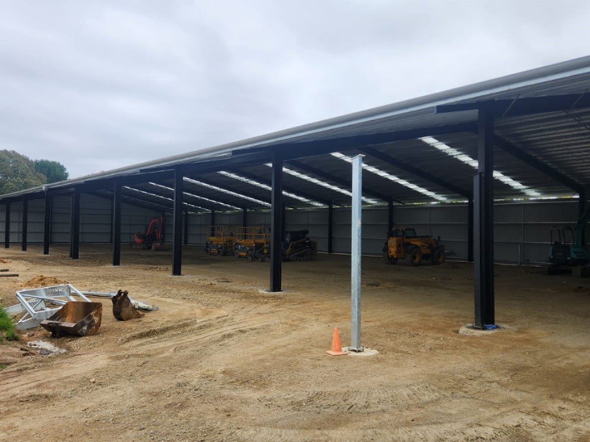 Indoor dressage arena and stable complex