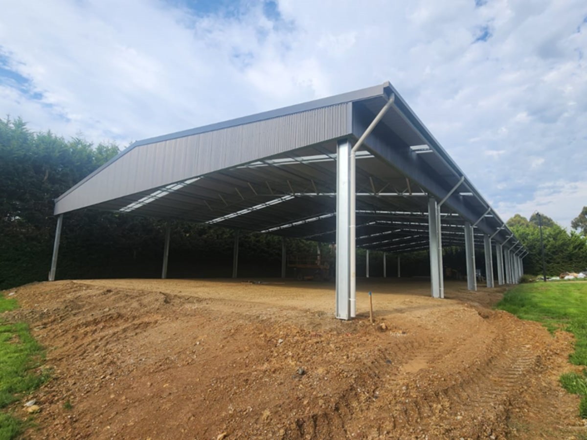 Indoor dressage arena