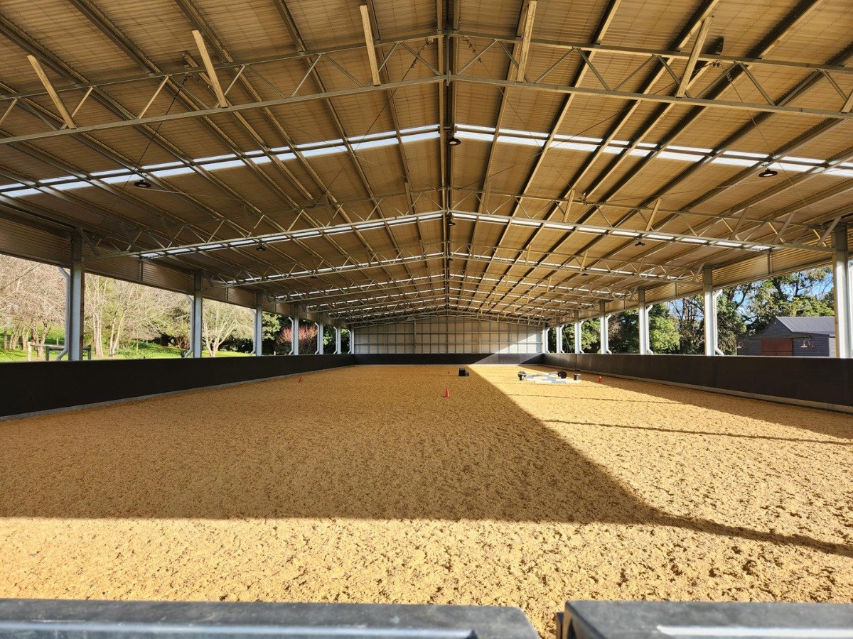 Indoor dressage arena
