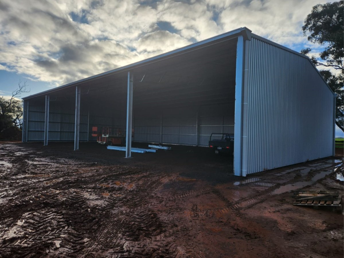 Chris Pollock hay shed