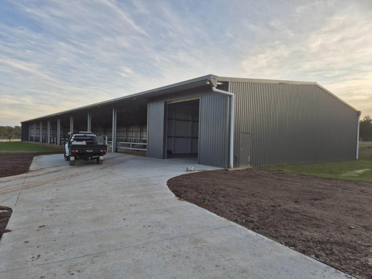 Indoor dressage arena