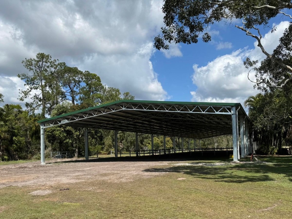Indoor dressage arena