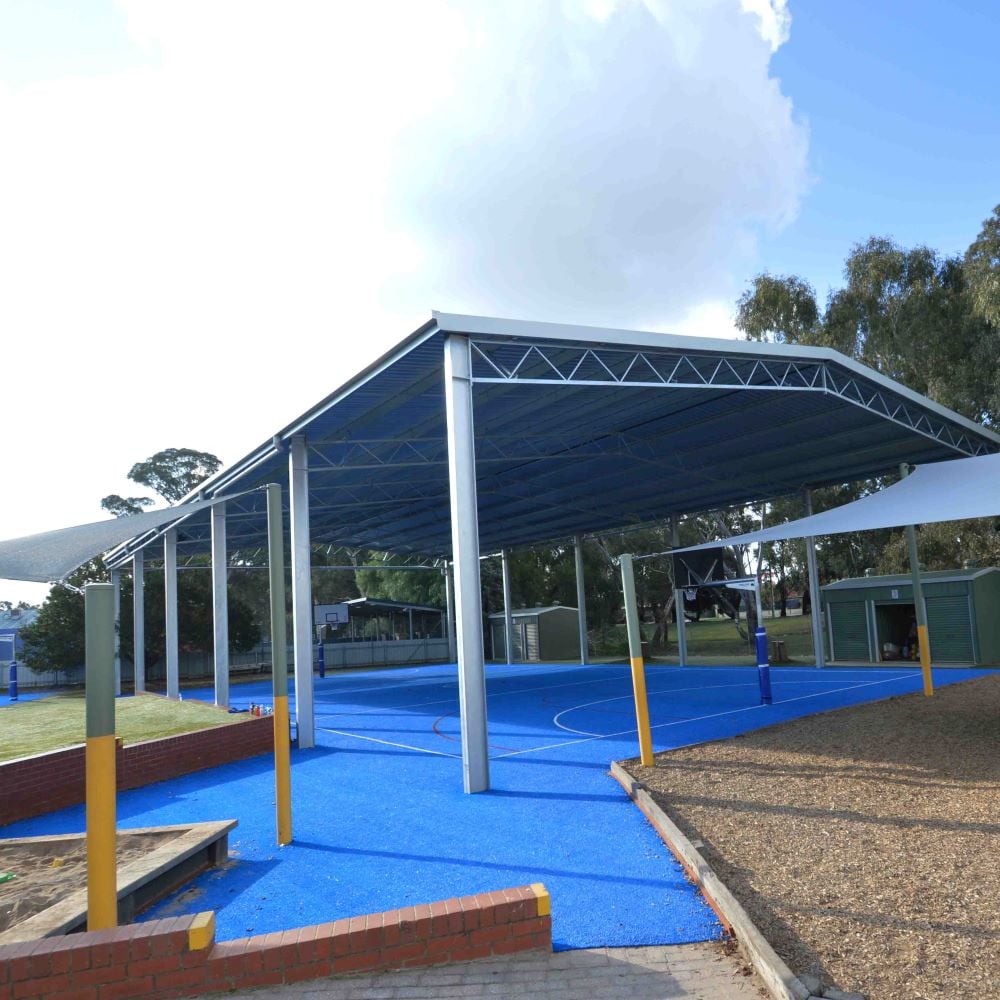 Recreational ball court cover