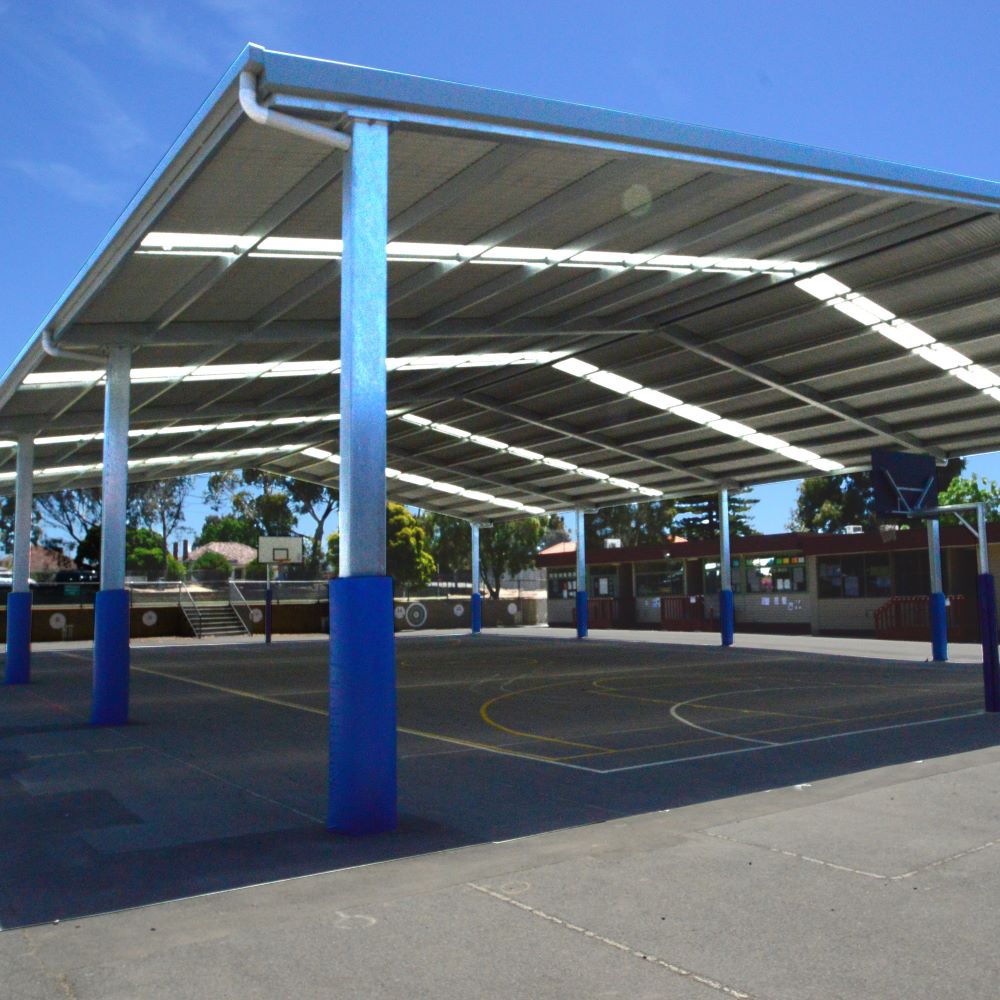 Recreational ball court cover