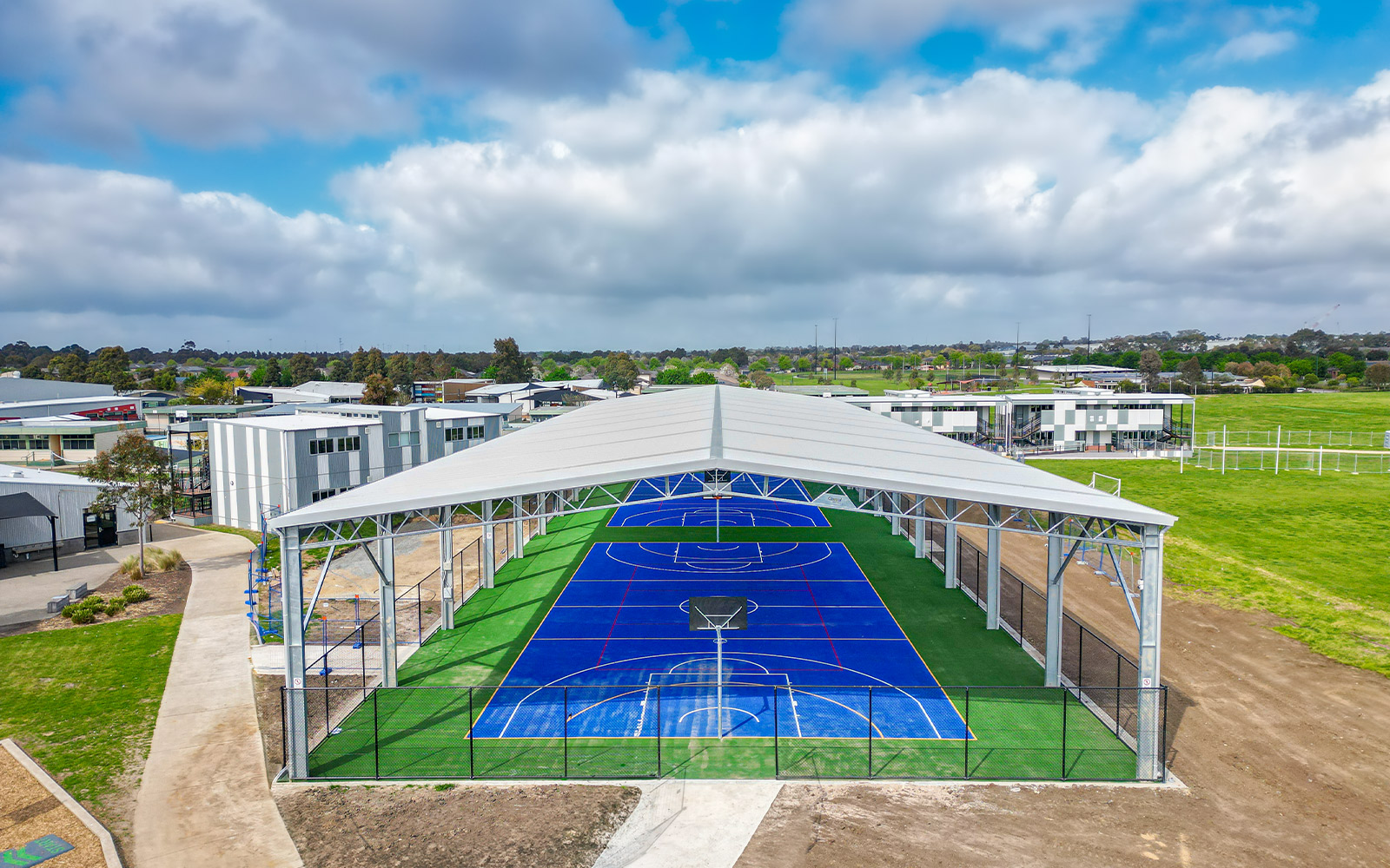 Cranbourne East Secondary School ball court cover