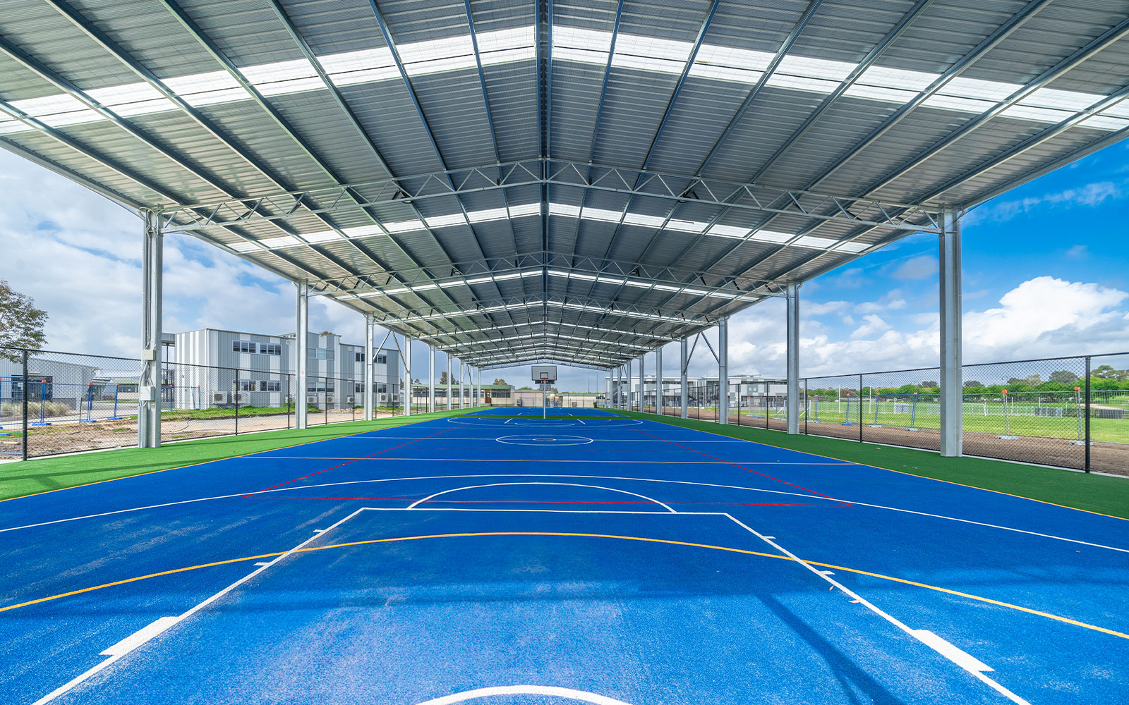 Cranbourne East Secondary School ball court cover