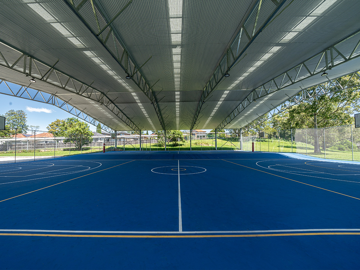 Northmead Creative and Performing Arts High School ball court cover