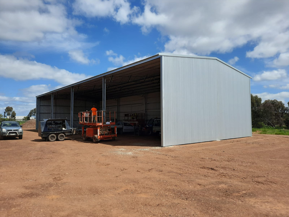 Sam Reid hay shed