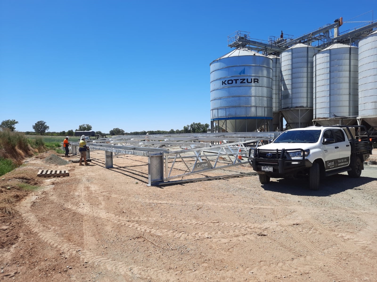 Ridley Stockfeeds bulk storage shed