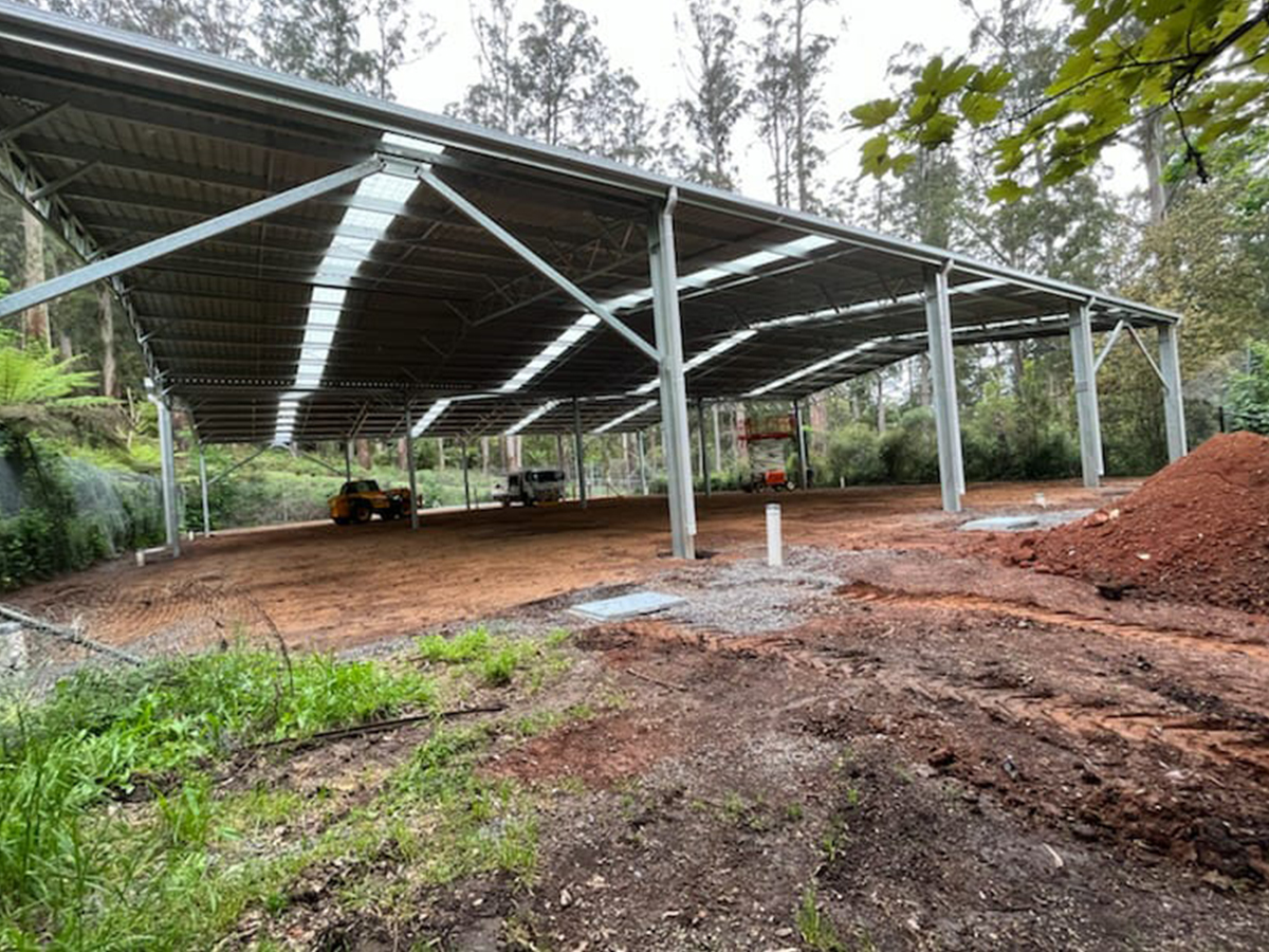 Kallista Primary School ball court cover