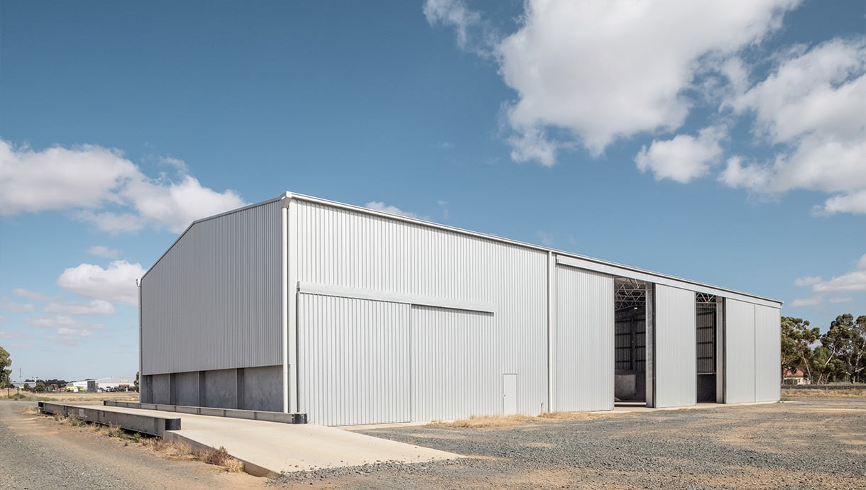 Echuca Fertilisers bulk storage shed