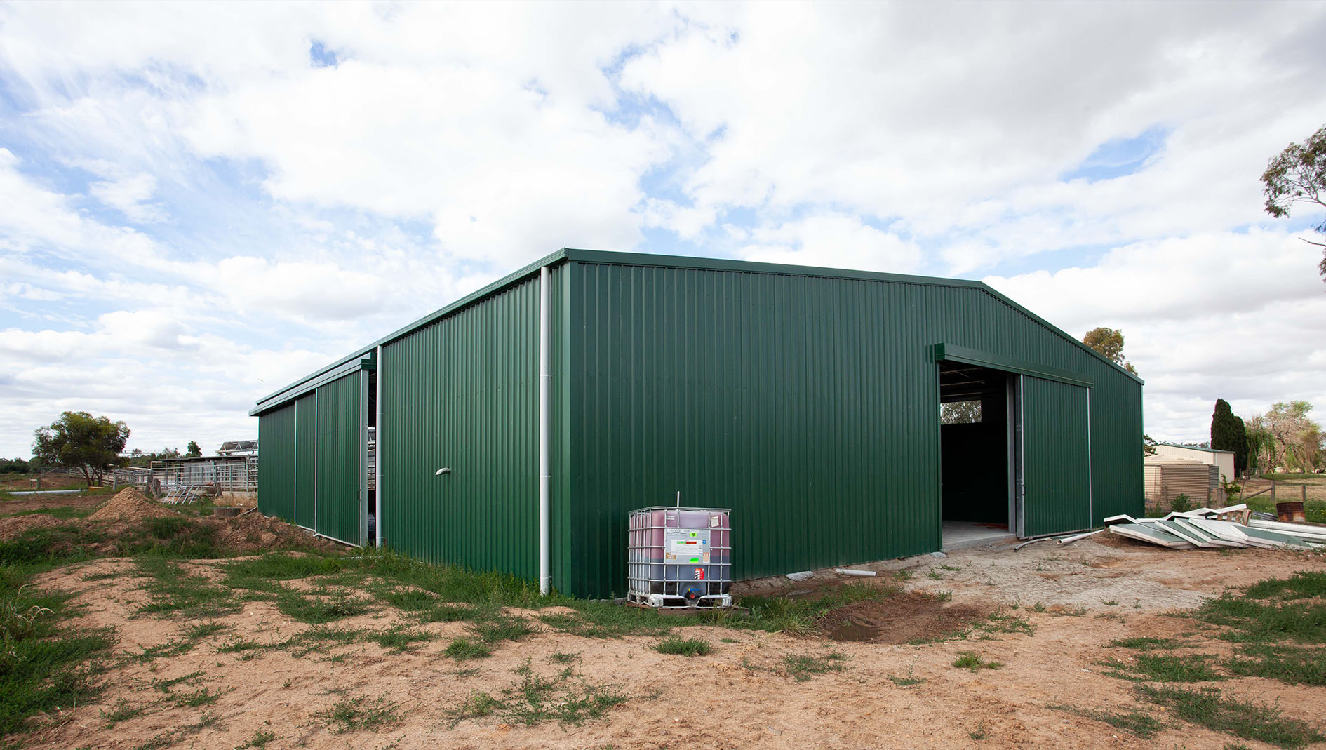 Gunbower agricultural dairy shed