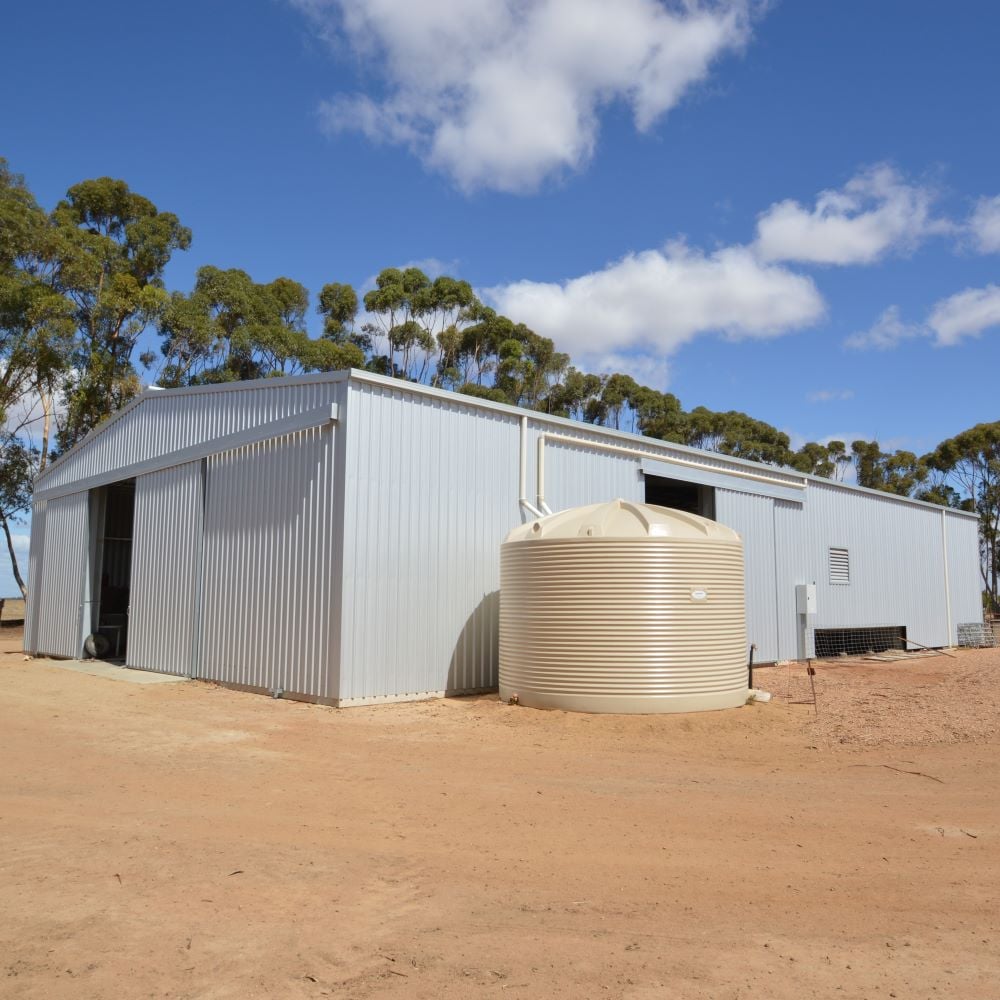 Shearing building
