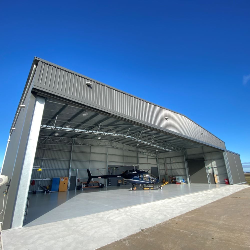 Helicopter hangar