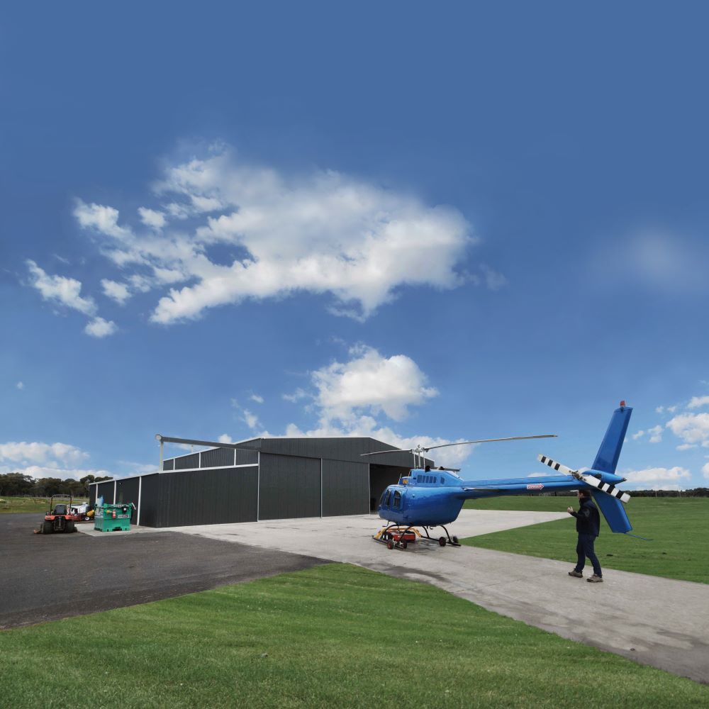 Helicopter hangar