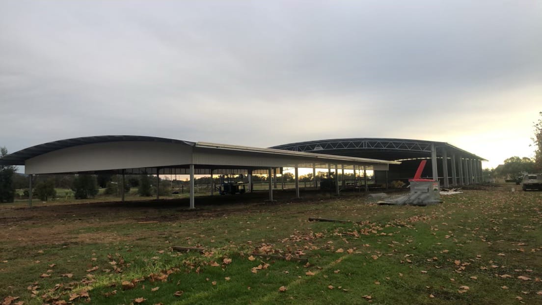 Robyn Boyle combined indoor arena and stable complex