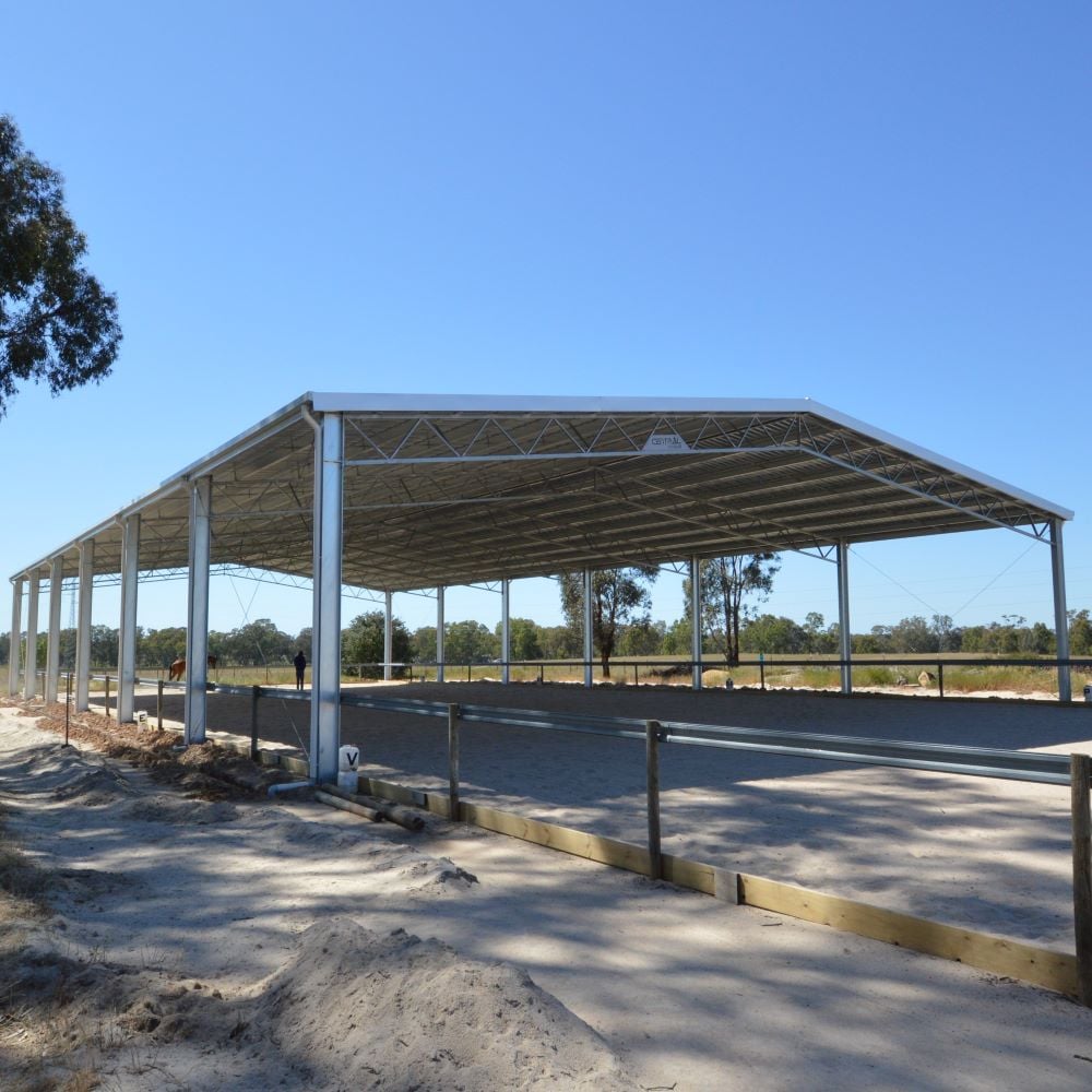 Indoor dressage arena