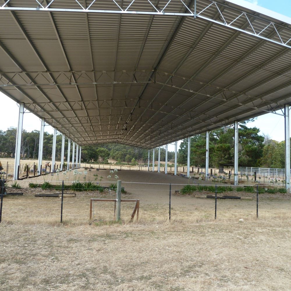 Indoor dressage arena