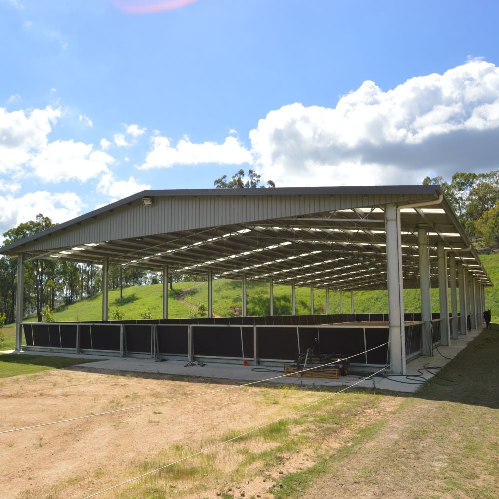 Indoor dressage arena