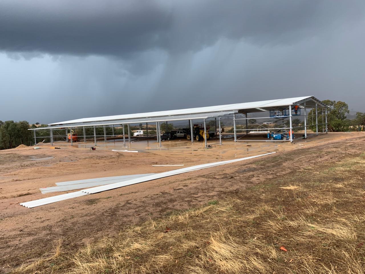 Ben Leversha combined indoor arena and stable complex