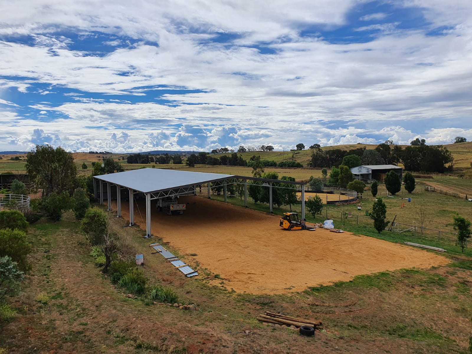 Kristine Robbins indoor dressage arena