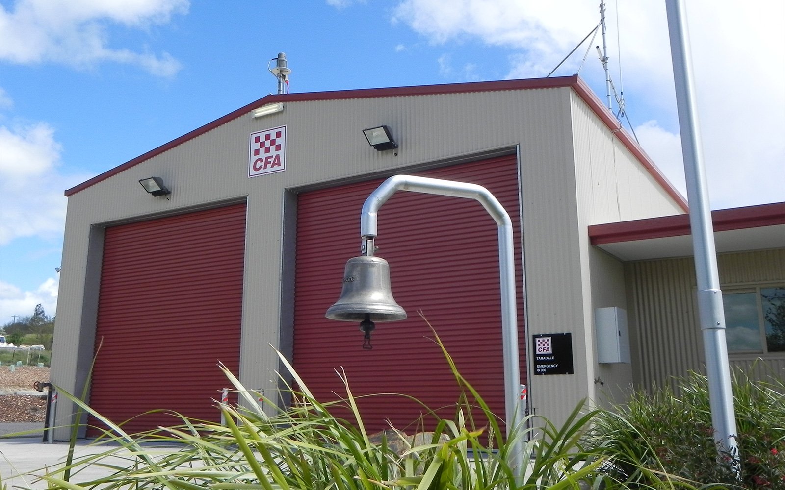 Emergency services shed