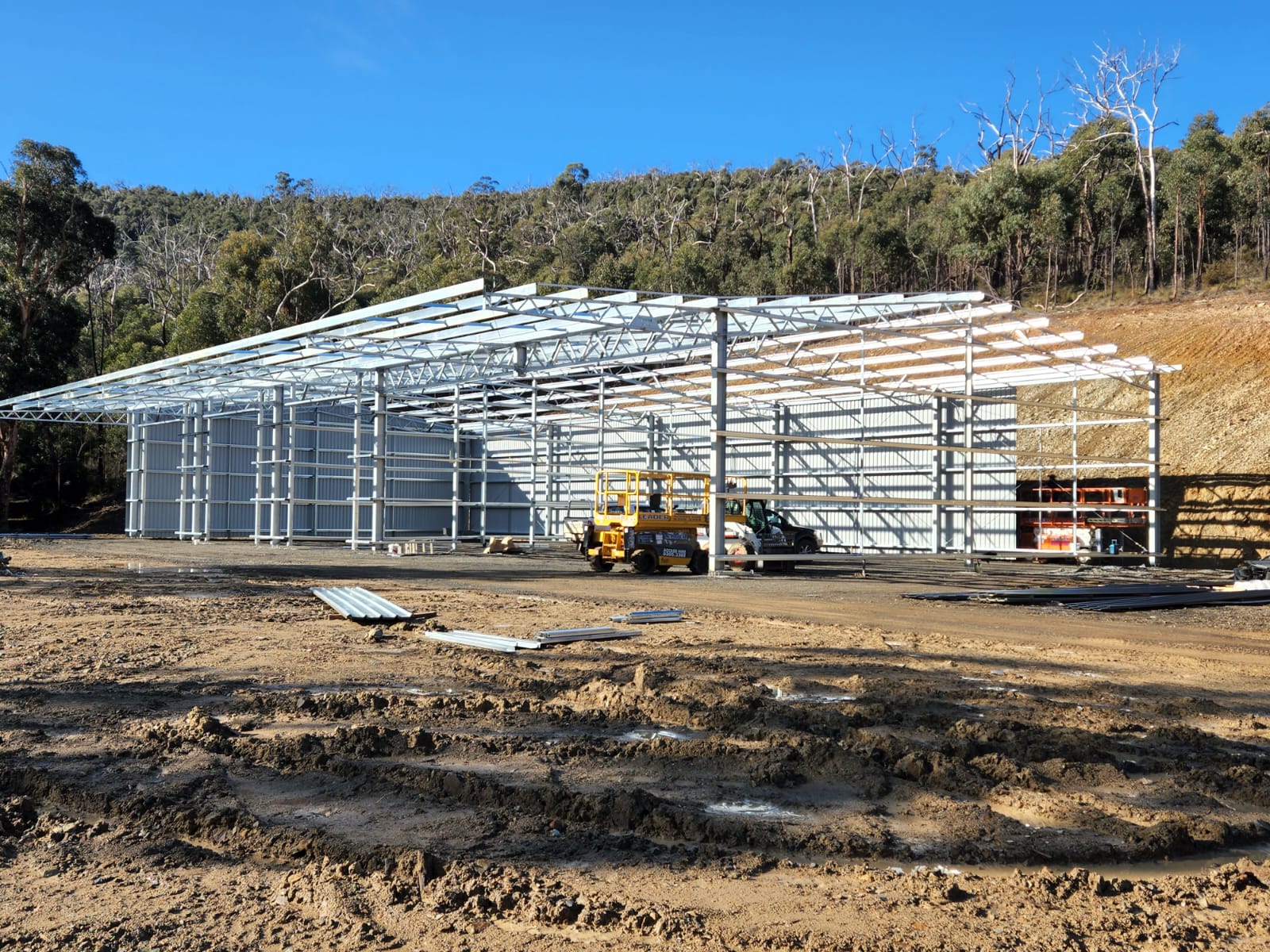 Brent Wardley hay shed