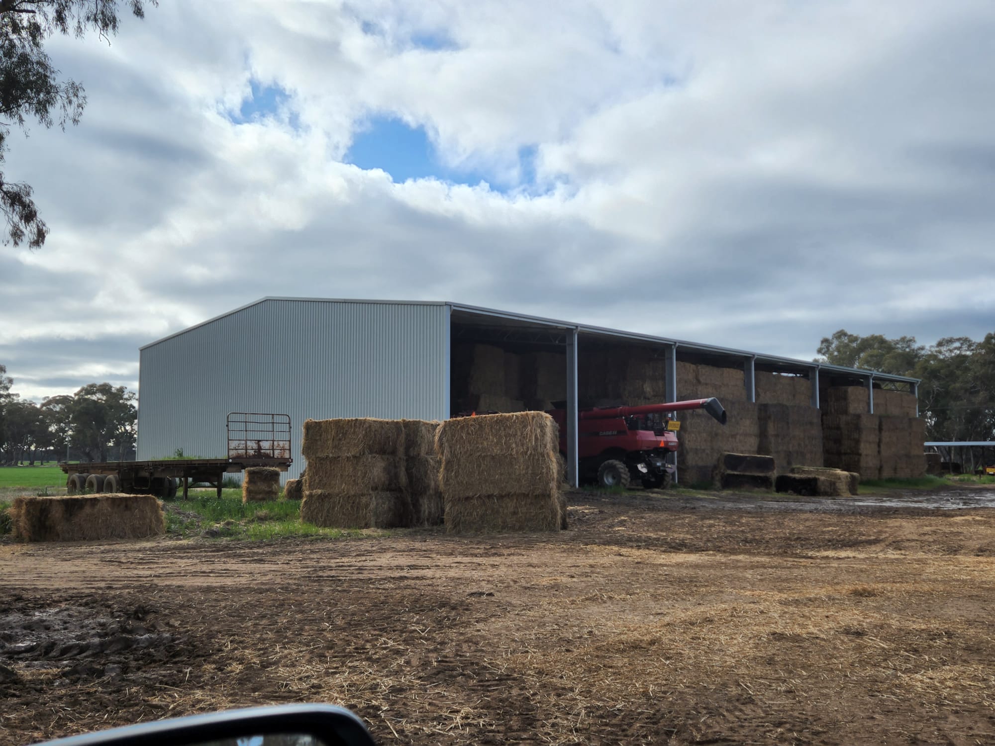 Alan Mills hay shed