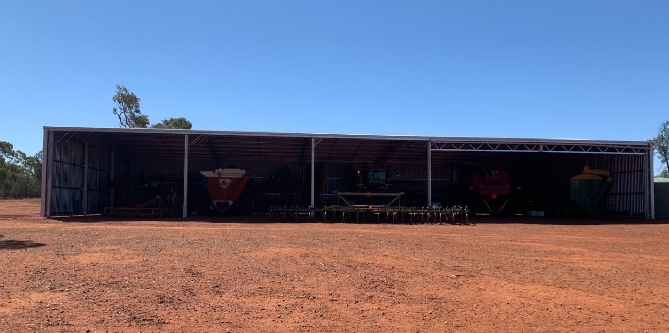 Mark Armanini machinery shed