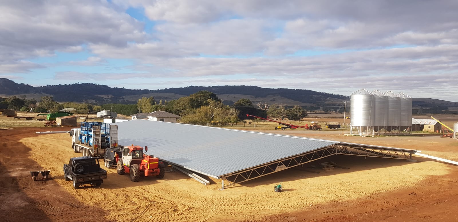 Charles Edmonston bulk storage shed