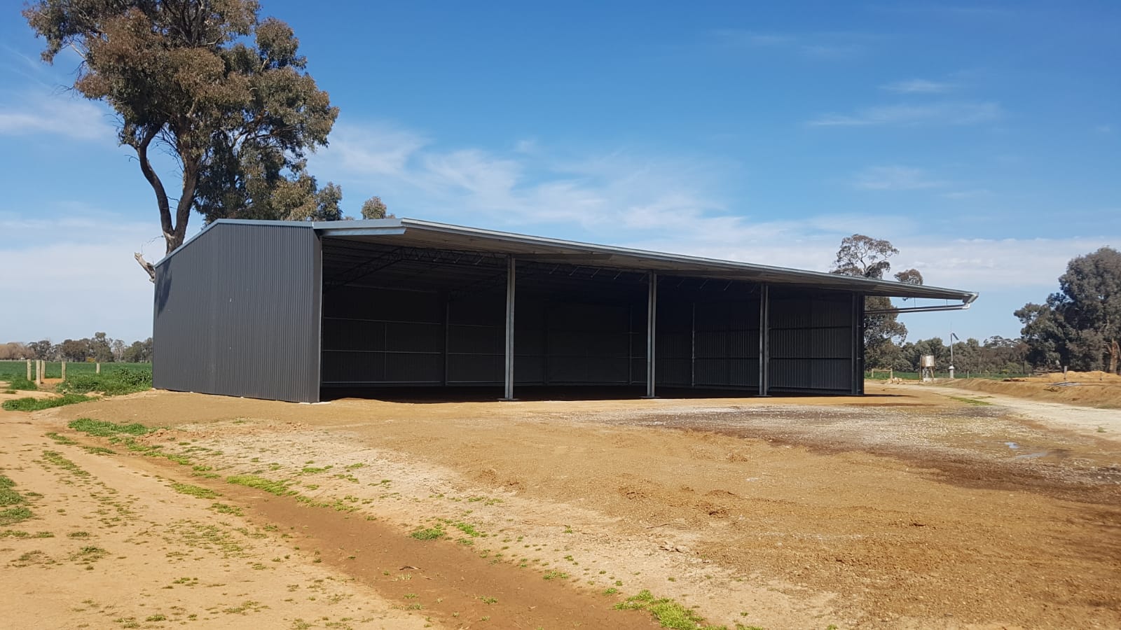 Charles Hart hay shed