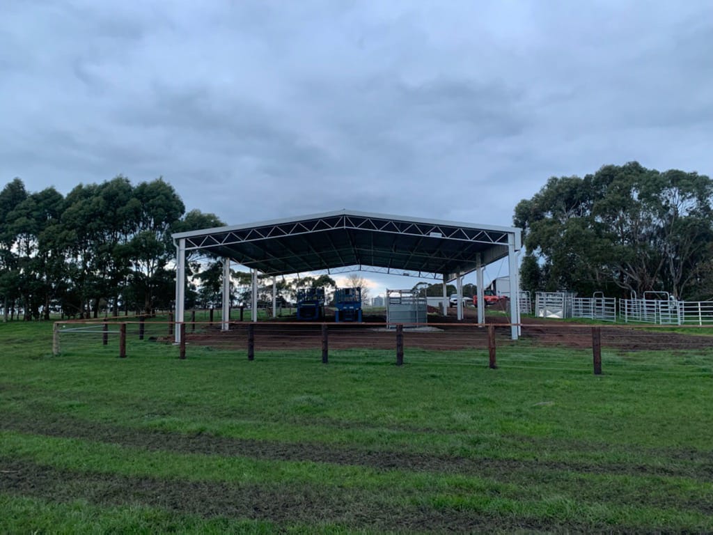 Clarke Roycroft agricultural yard cover