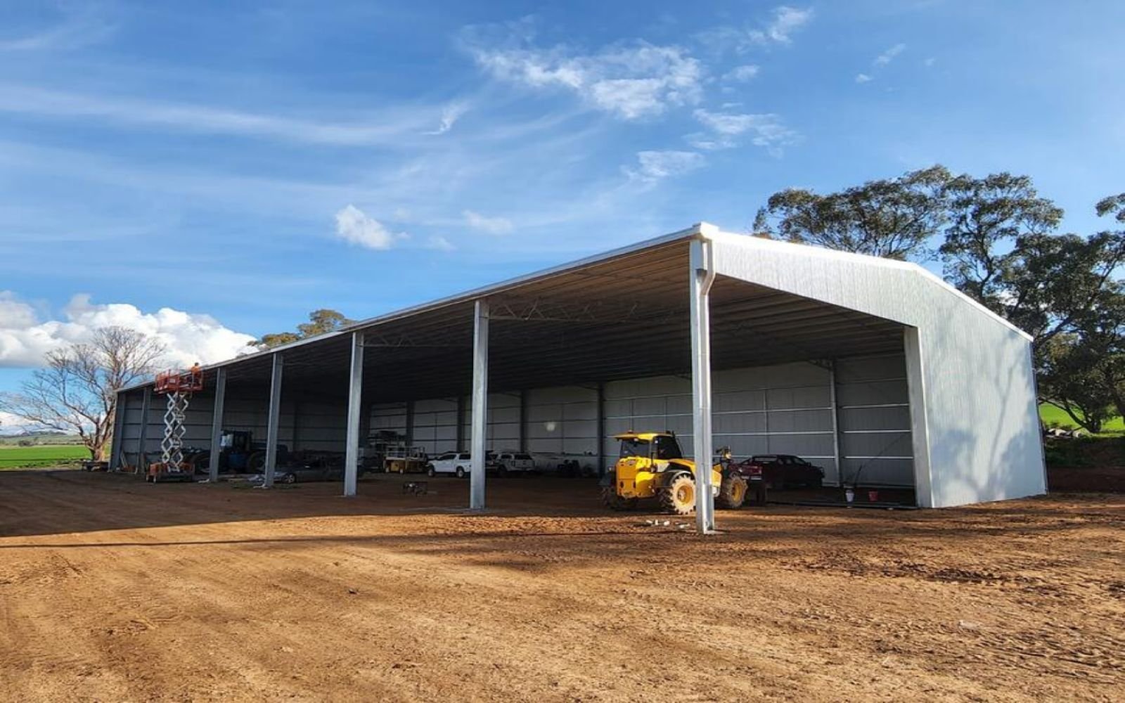 Pat Touhey machinery shed extension