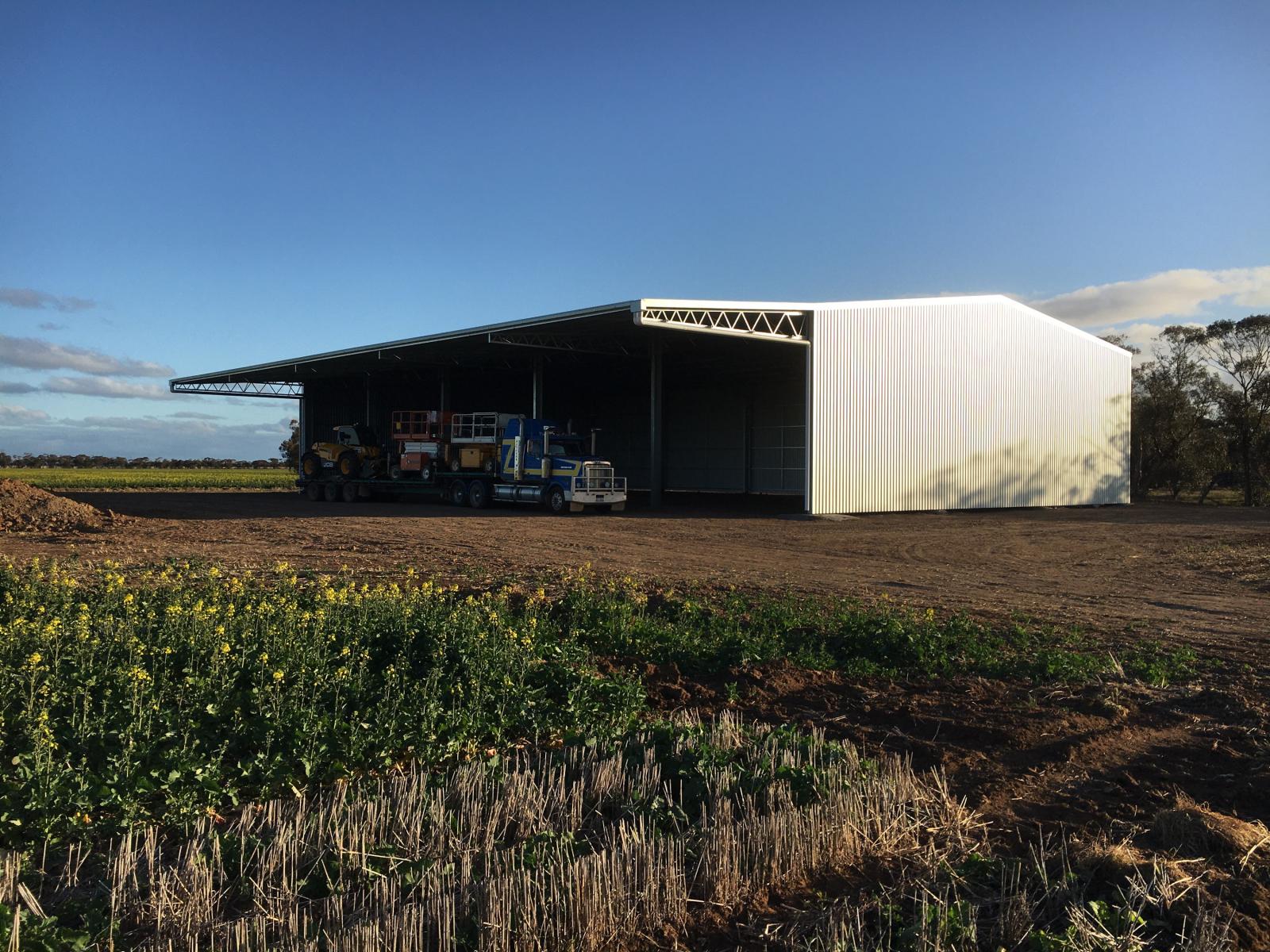 Craig Henderson Donald Steel hay sheds