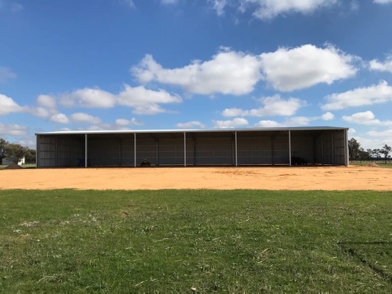 D & G Feeney Donald Steel hay shed