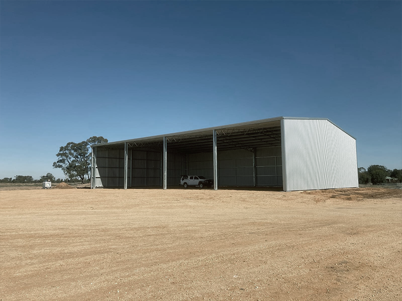 Hugh Batters hay shed