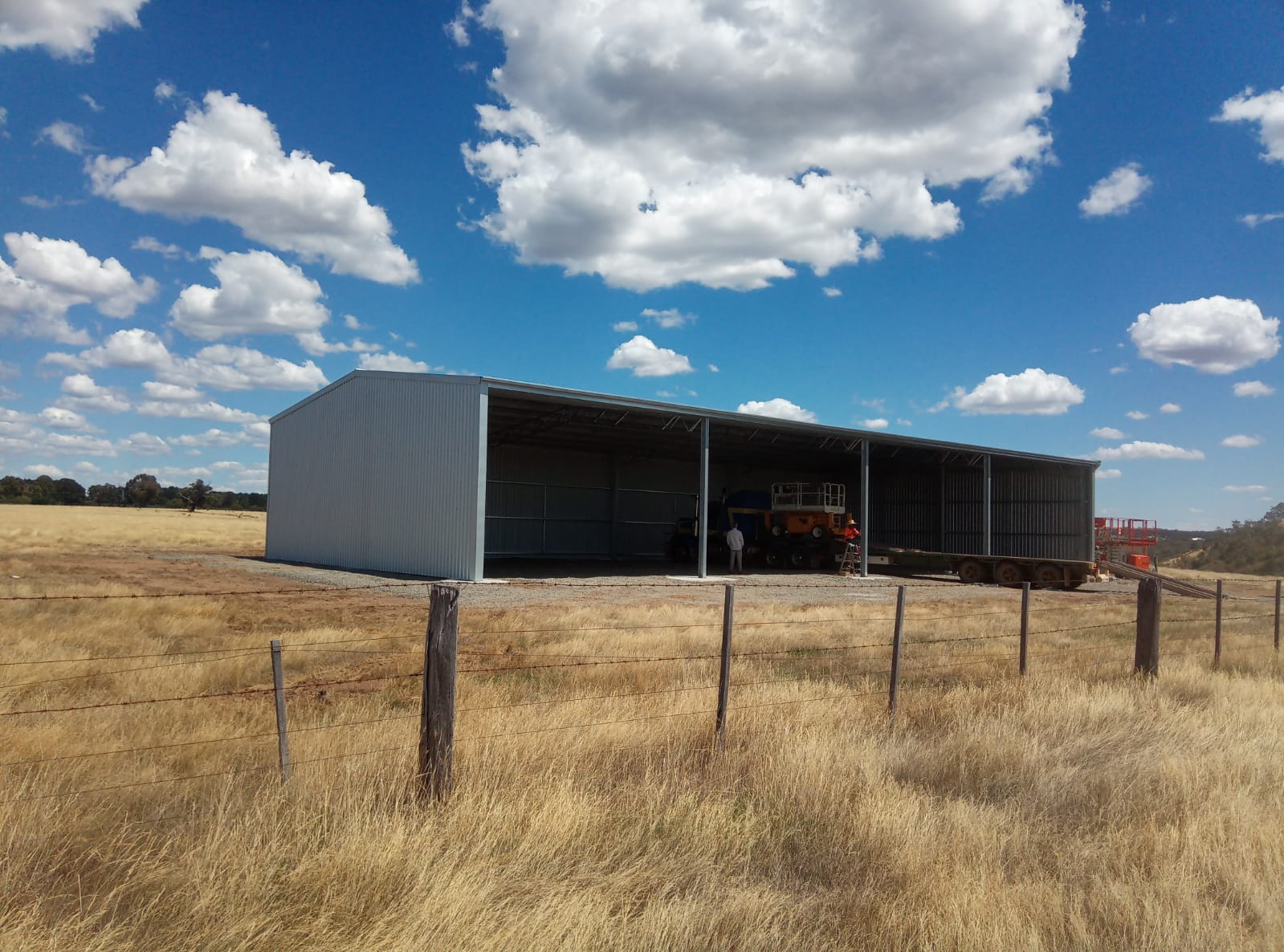 Ian McGaffin hay shed